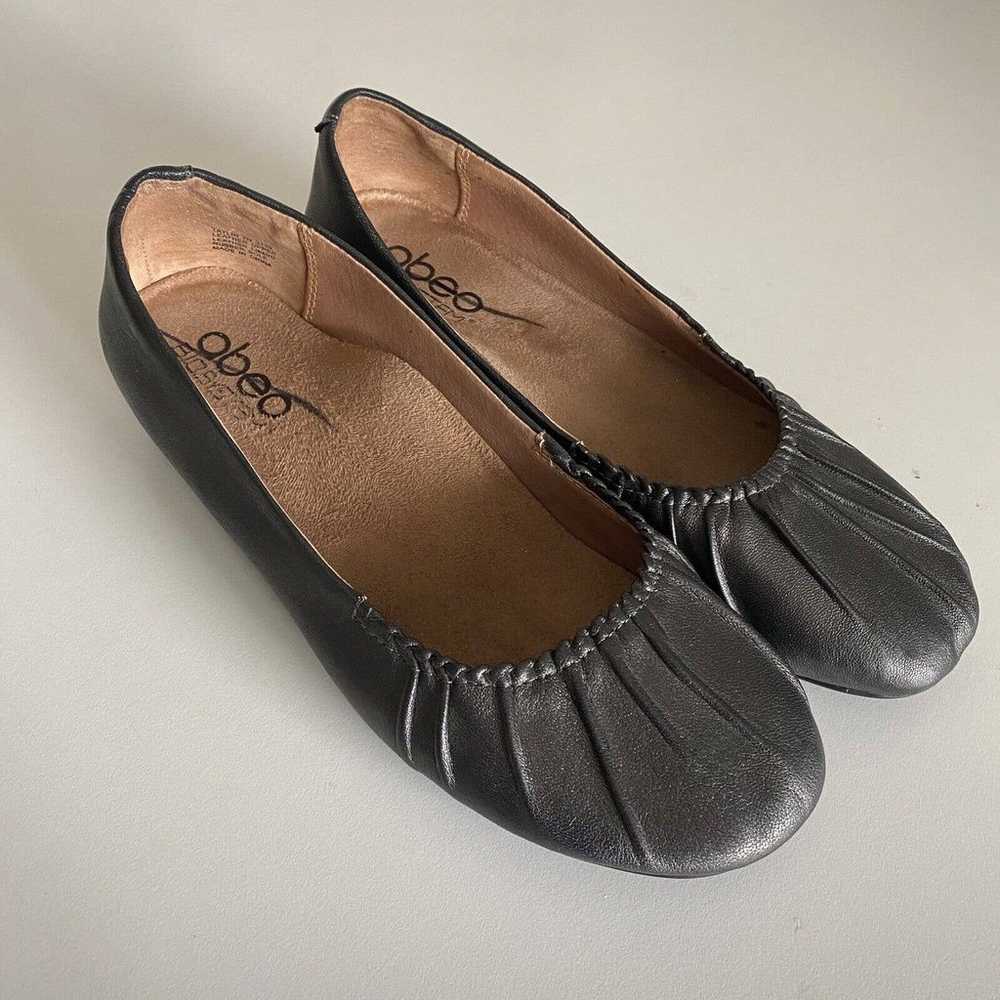 ABEO Taylin Ballet Flat Leather Round toe Neutral… - image 2