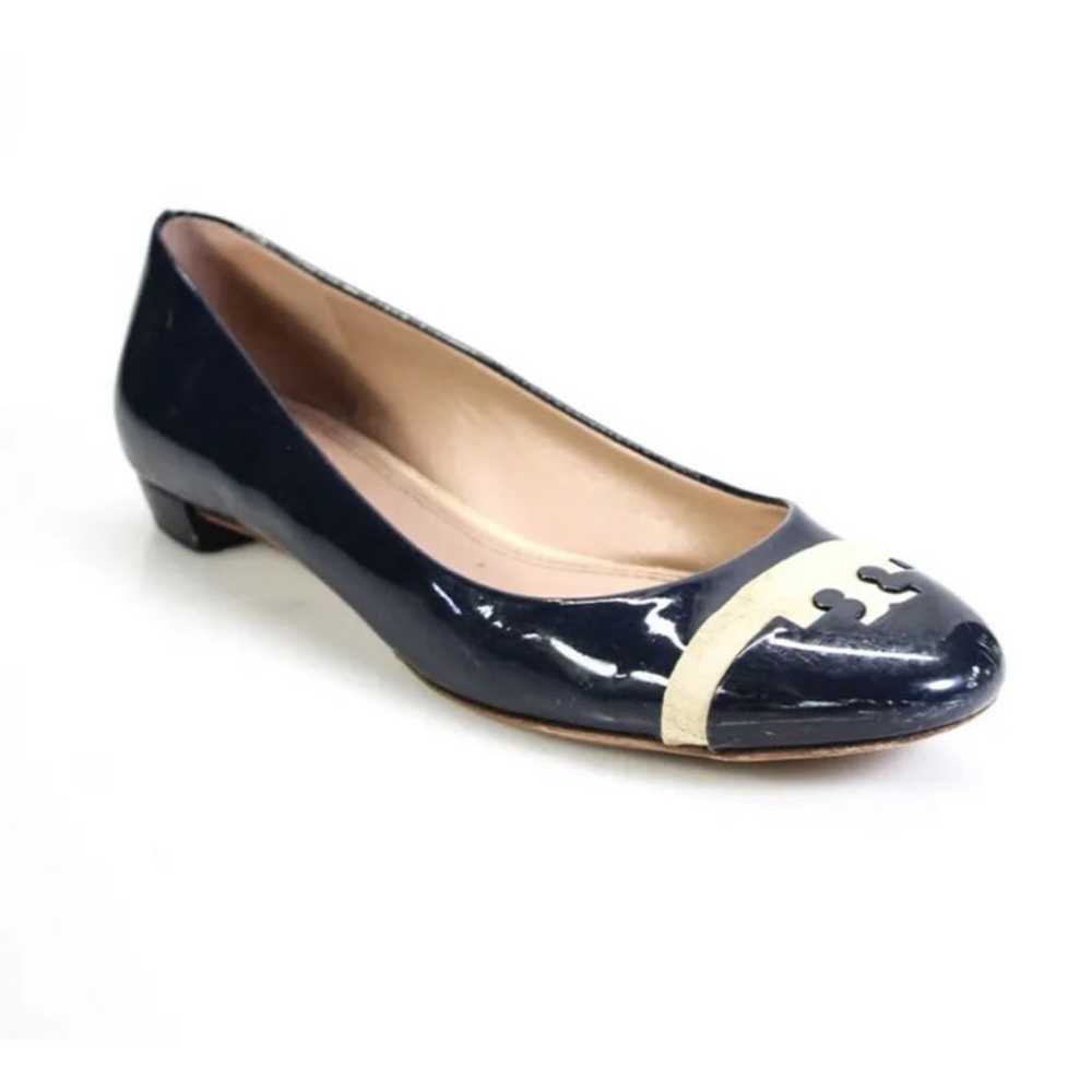 Tory Burch navy patent leather shoes flats 8 - image 1