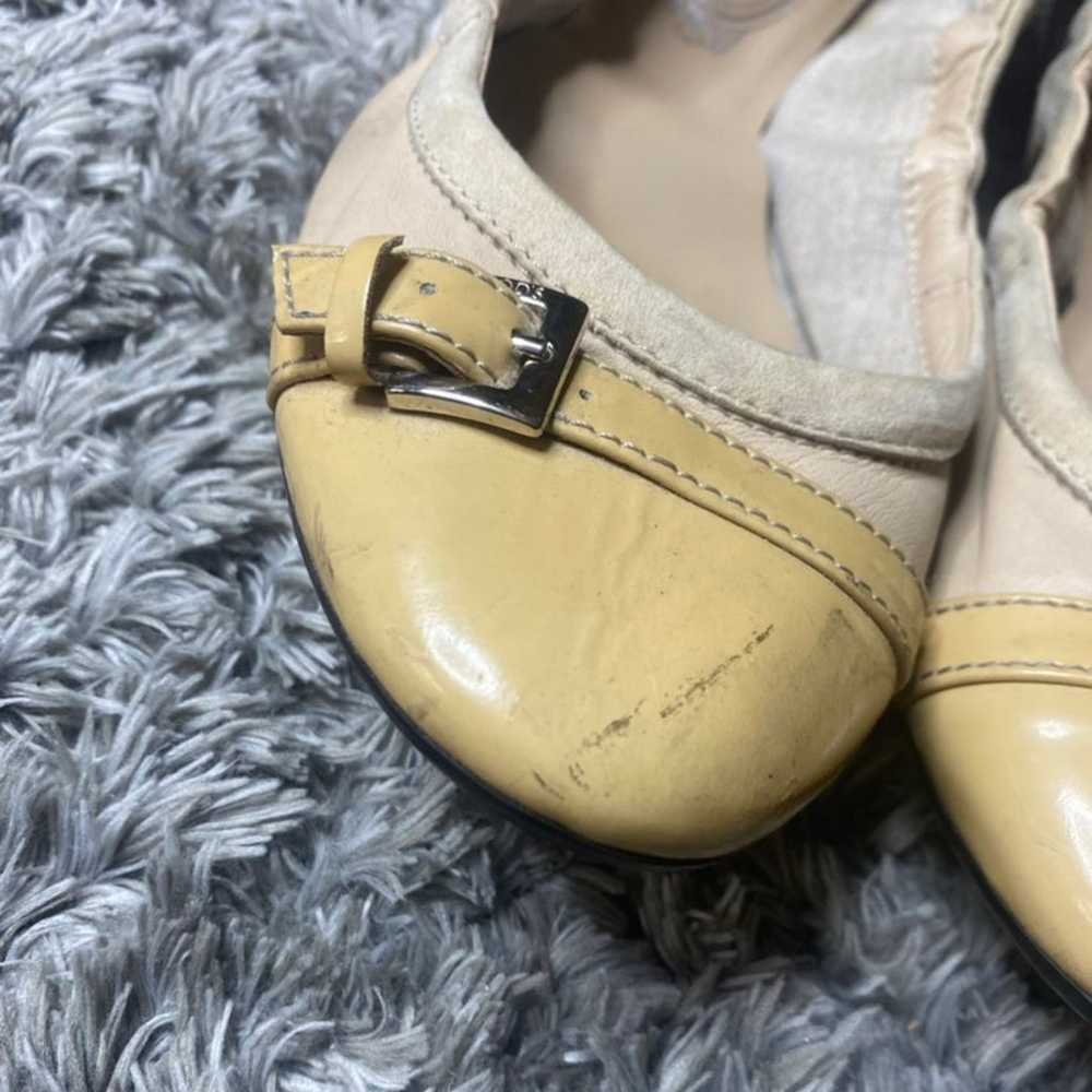 TOD'S Dee Ballerina flats w buckle tab sz 38.5. s… - image 10