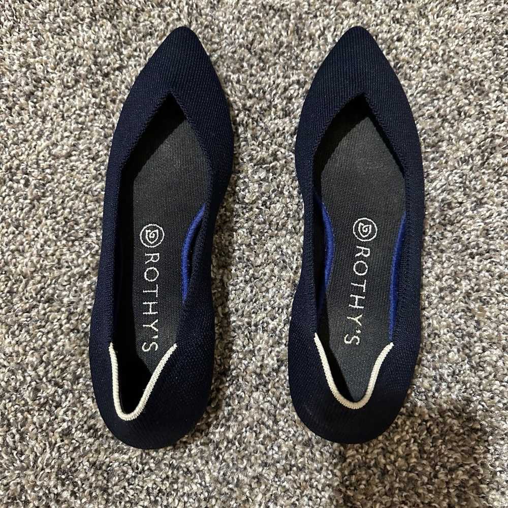 Rothy’s Shoes Flats  navy blue 6.5 - image 5
