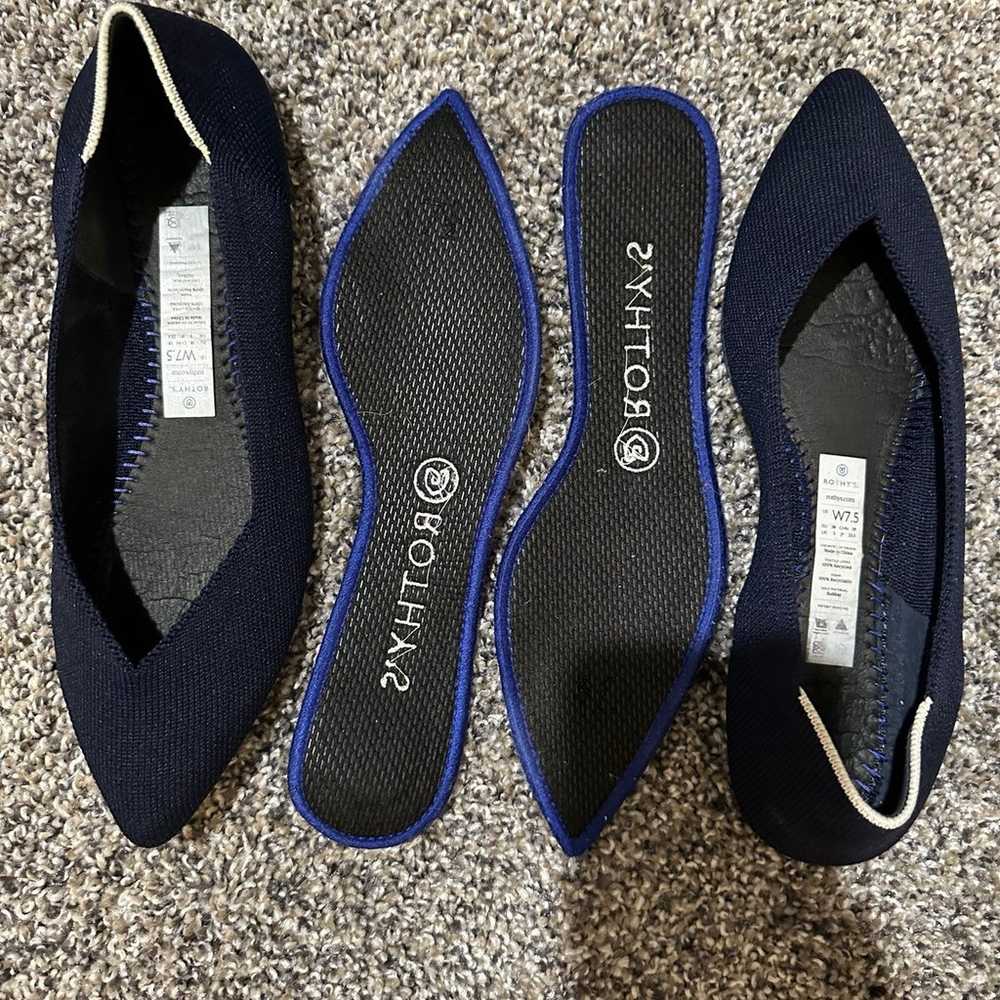 Rothy’s Shoes Flats  navy blue 6.5 - image 8