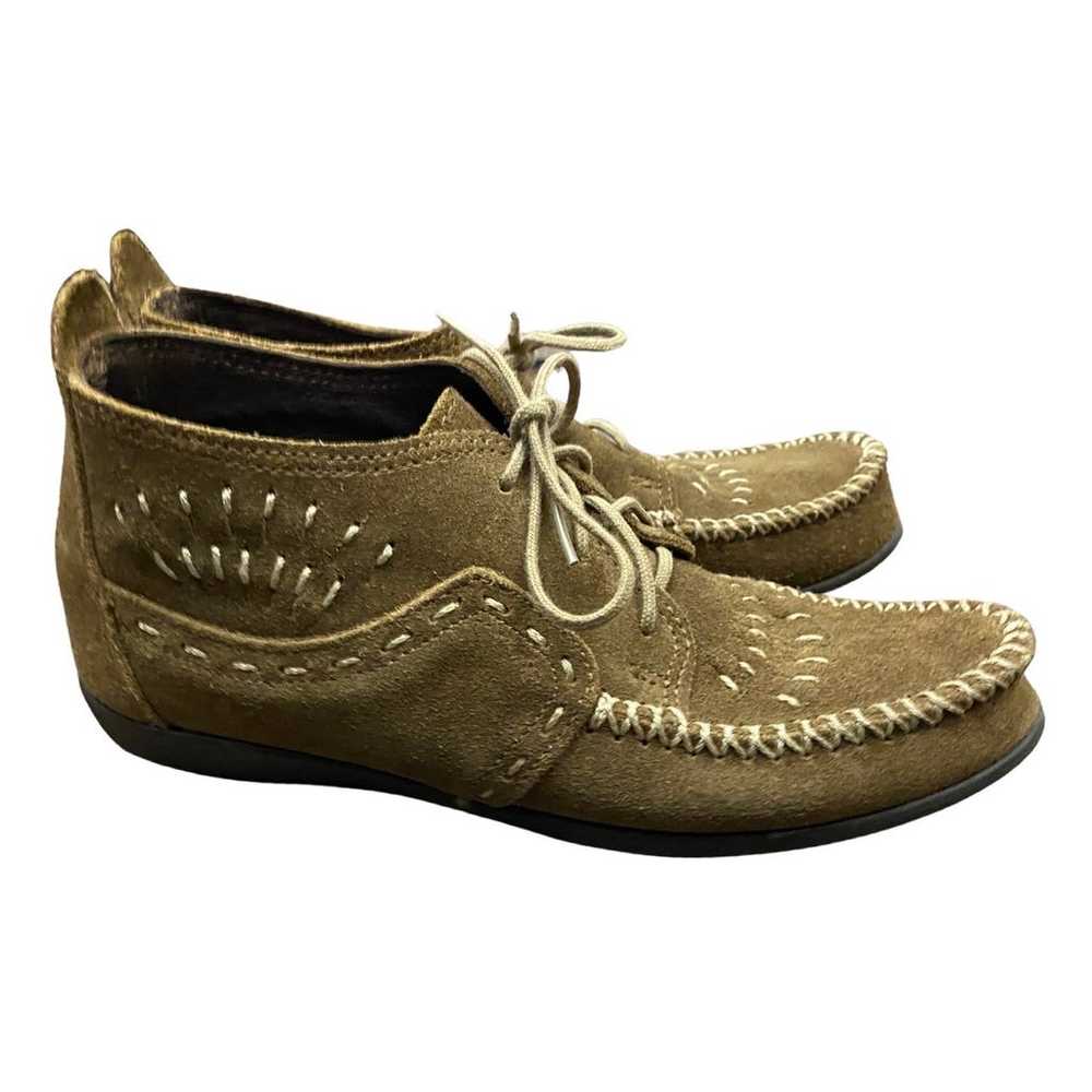 Vintage Minnetonka Lace Up Moccasin Ankle Boots R… - image 6