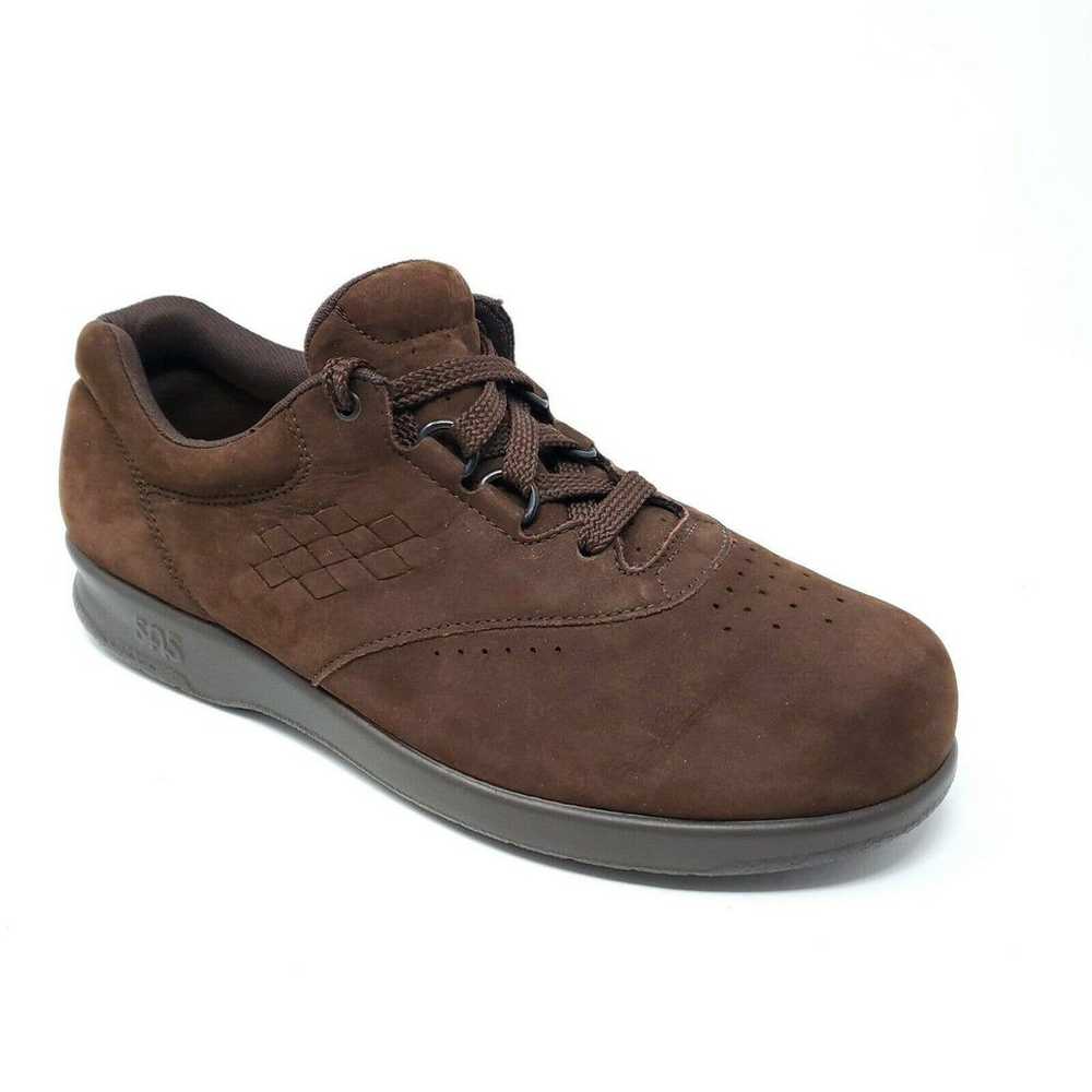 SAS Brown Nubuck Lace-Up Comfort Oxfords Walking … - image 1