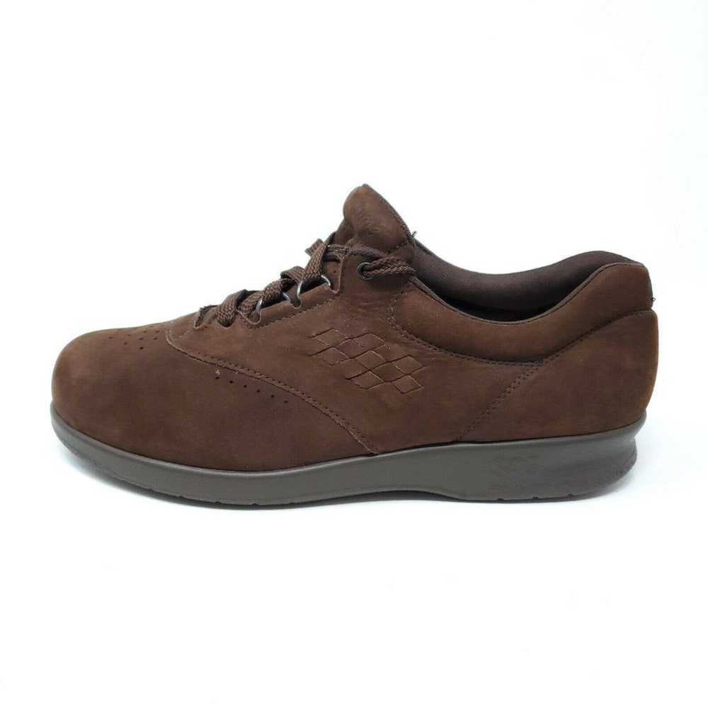 SAS Brown Nubuck Lace-Up Comfort Oxfords Walking … - image 4