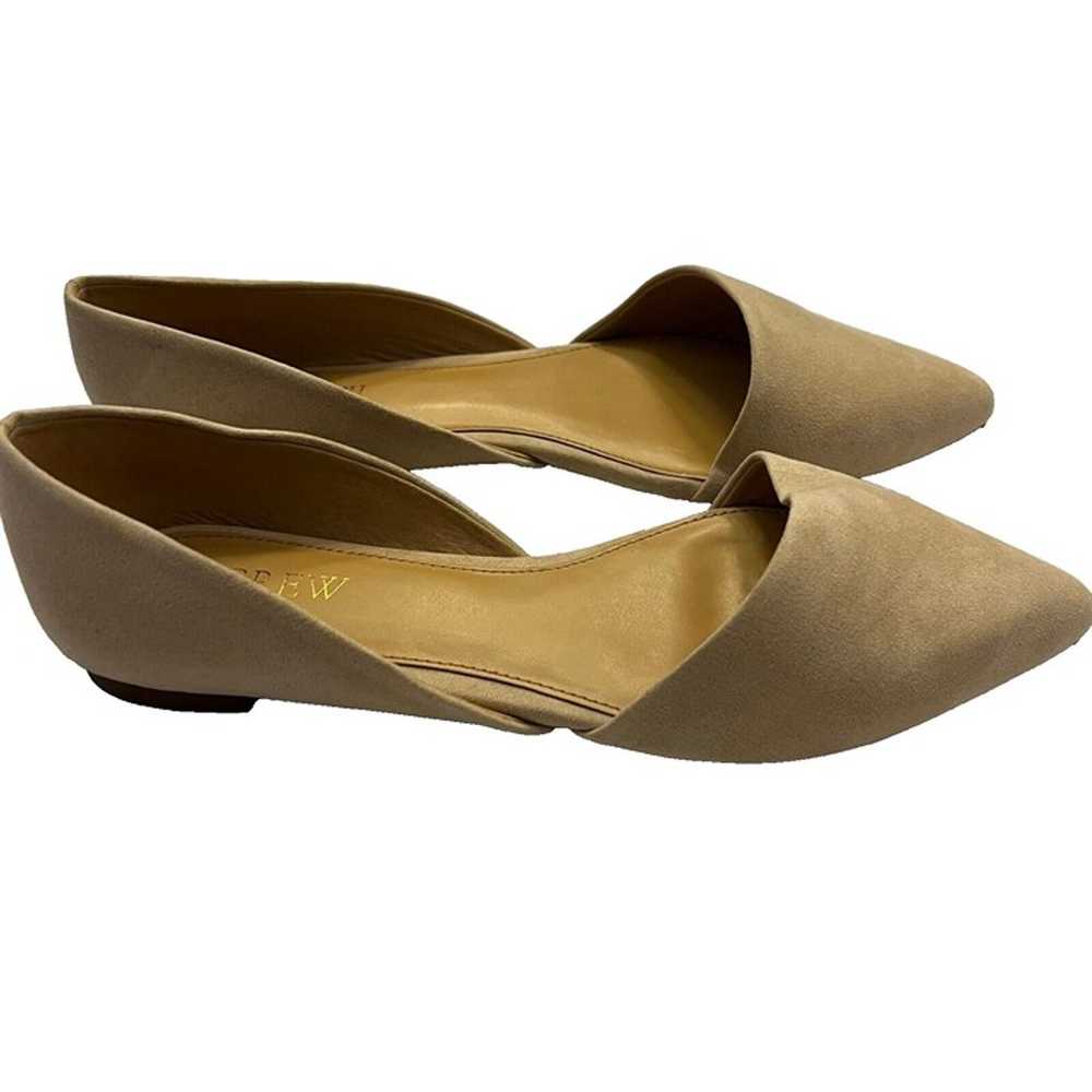 J.Crew $118 Zoe Sueded D'Orsay Flat Saddle Brown … - image 6