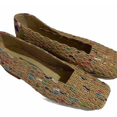 MARGARET JERROLD Vintage Woven Cork Shoe