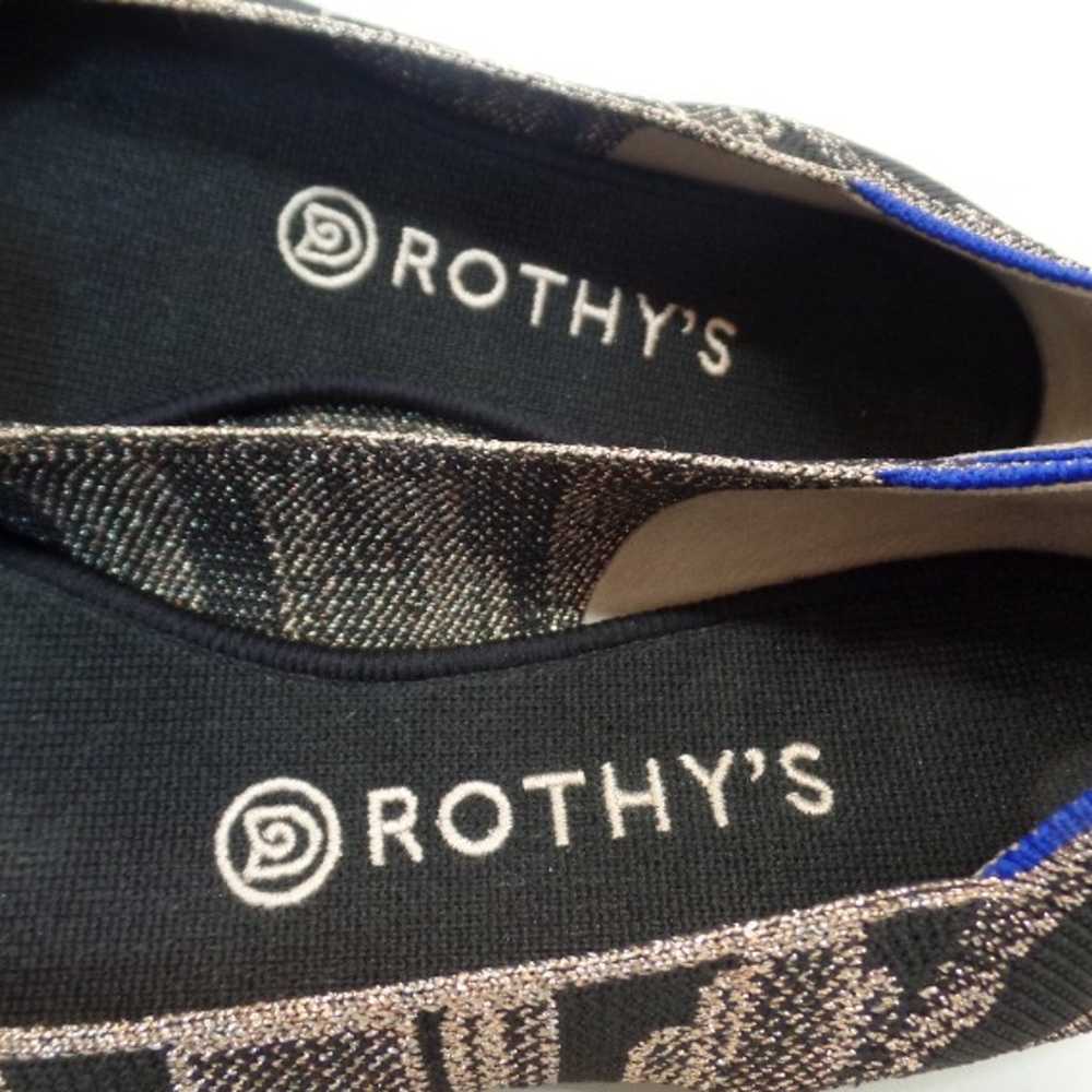 Rothy's Black & Sparkle Patterned Thread Slip on … - image 11