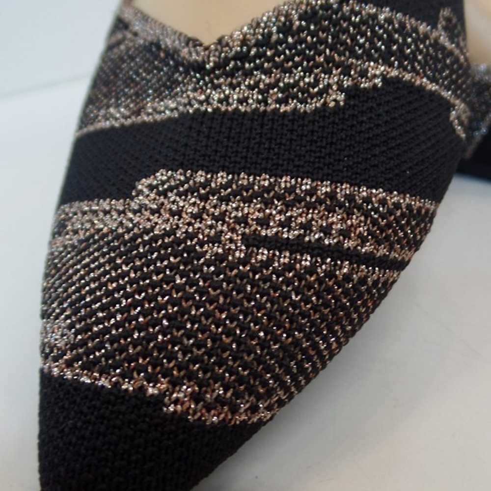 Rothy's Black & Sparkle Patterned Thread Slip on … - image 2