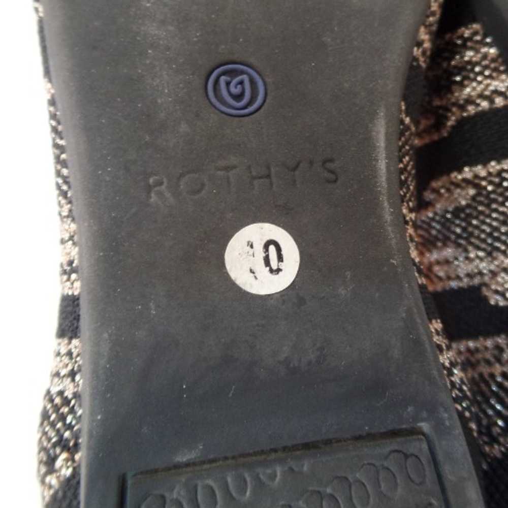 Rothy's Black & Sparkle Patterned Thread Slip on … - image 9