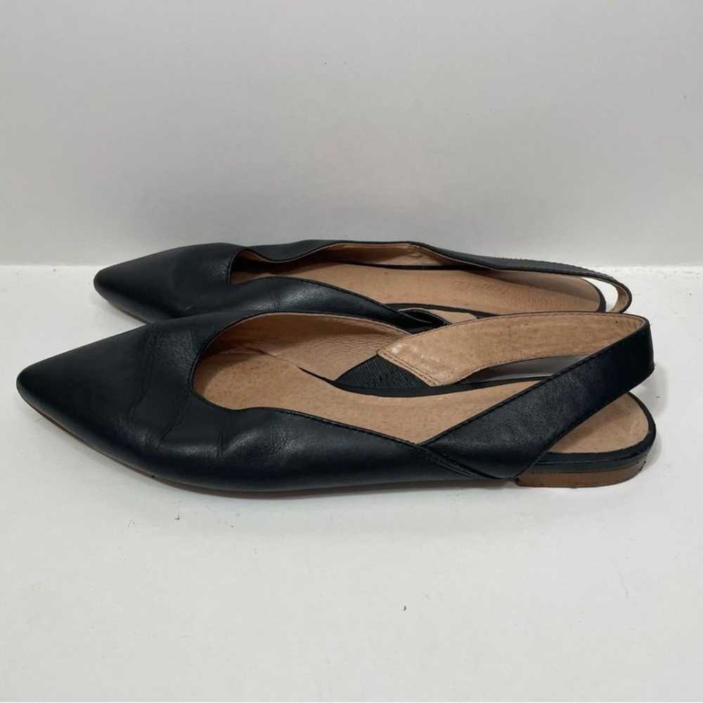 Madewell Black Pointed Toe Leather Flats - image 3