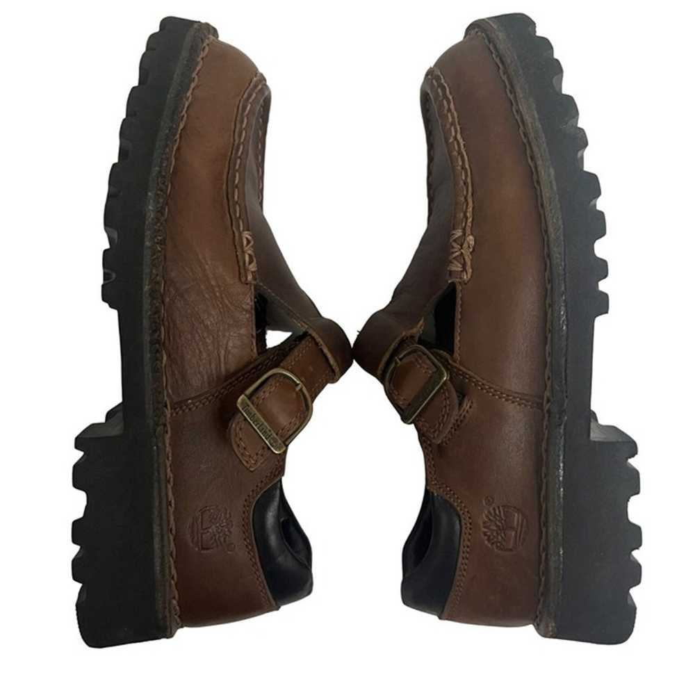 Timberland Womens Brown Leather Mary Janes Shoes … - image 5