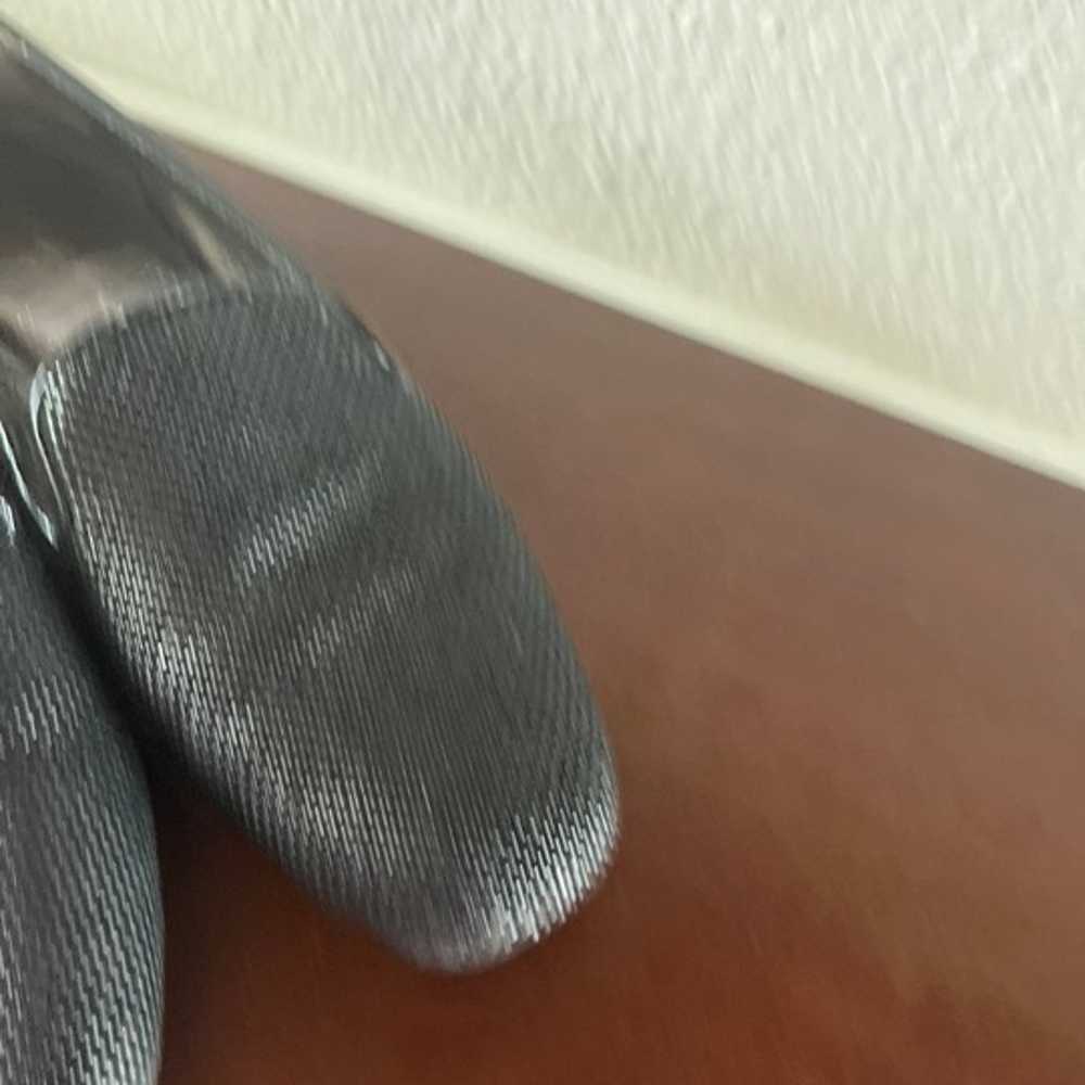 Donald Pliner Black Studded Leather Loafers size … - image 4