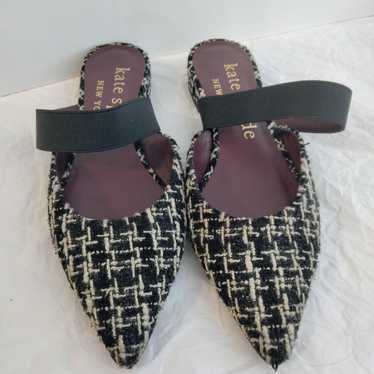 Kate Spade mules tweed shoes
