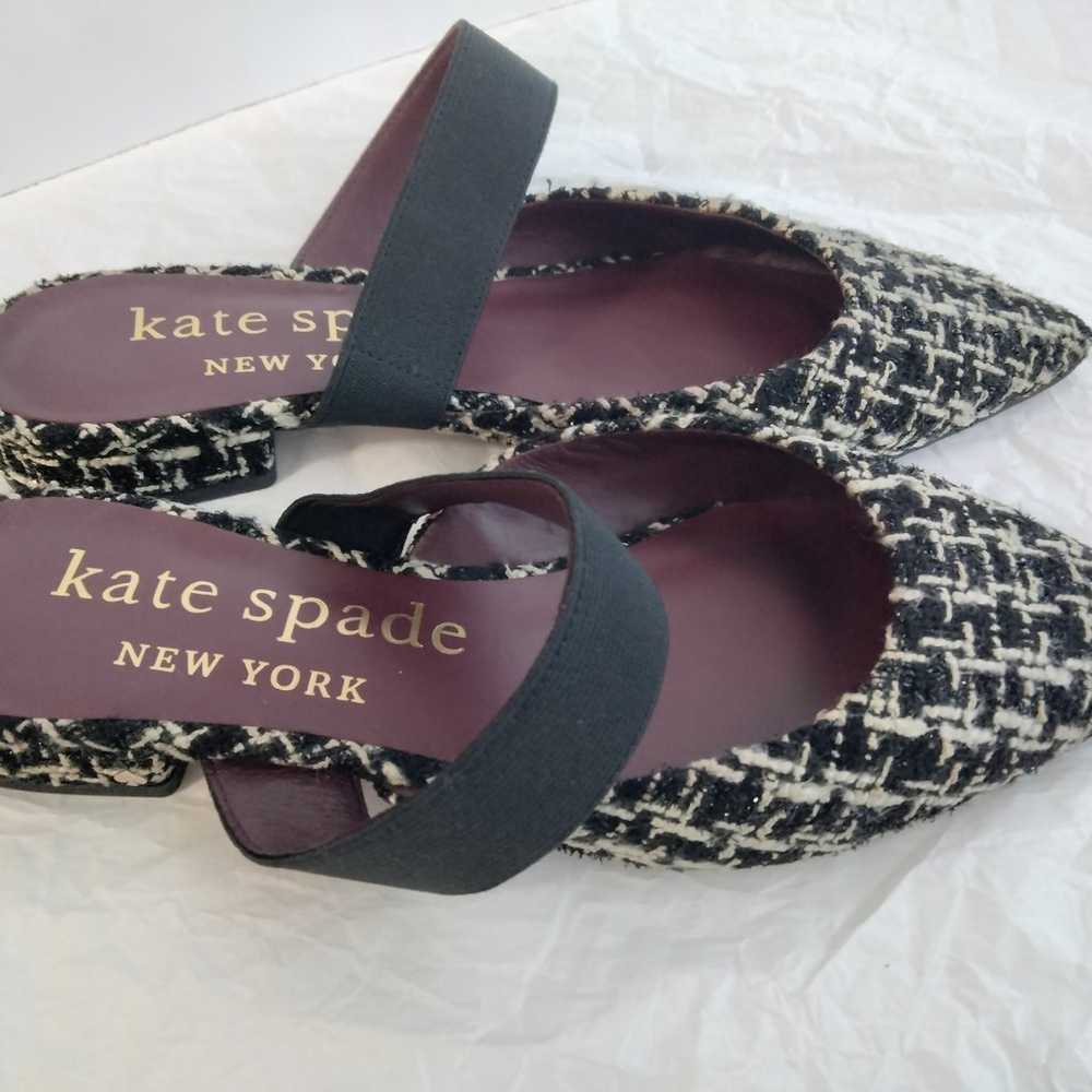 Kate Spade mules tweed shoes - image 2