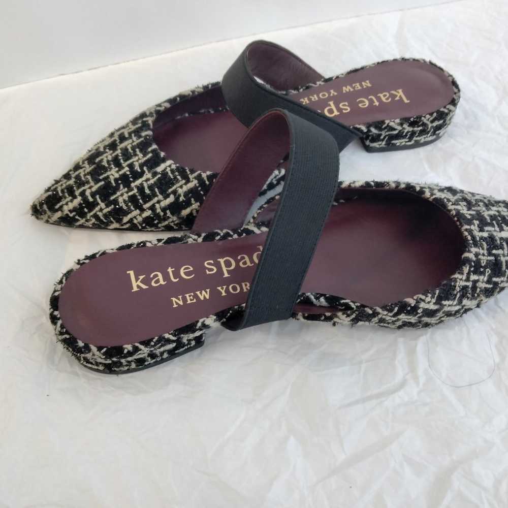 Kate Spade mules tweed shoes - image 8