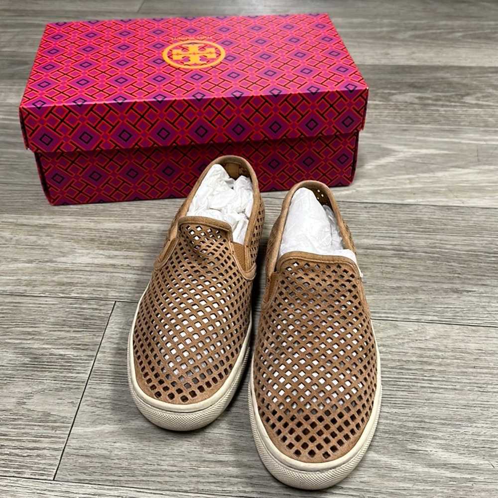 Tory Burch Jesse Perforated Slip On Sneakers, 6.5 - image 1