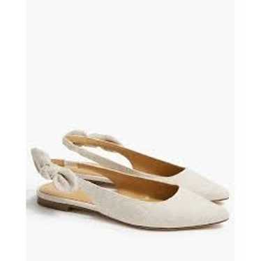 J. Crew Factory Bow-Back Flats in Gold - image 1