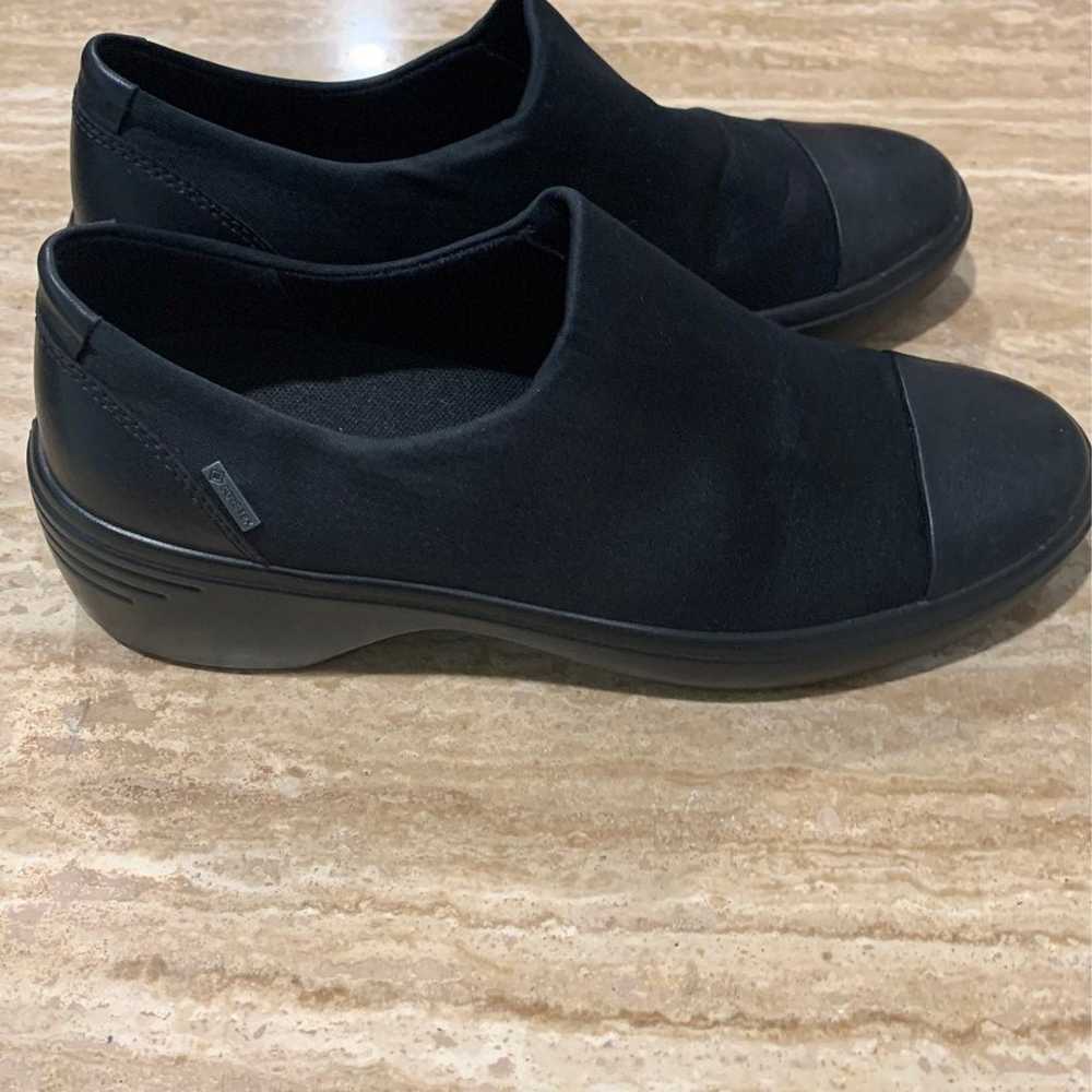 Ecco Soft 7 Black Wedge GTX Shoes - image 2