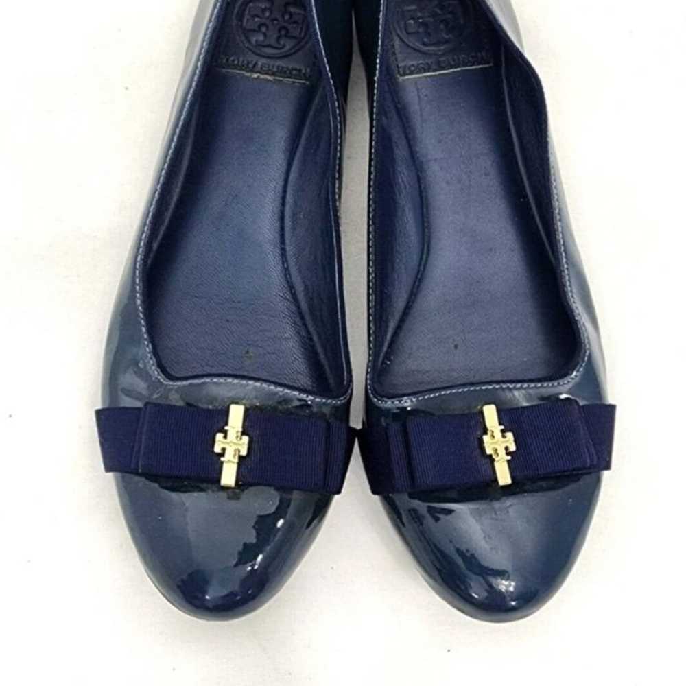 Tory Burch Navy Ballet Flats with Bow - image 7