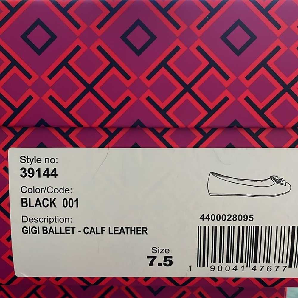 Tory Burch Gigi ballet flat in black calf leather - image 1
