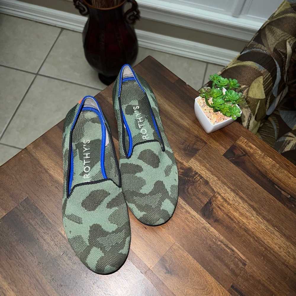 Rothys Woman’s Loafers Camo Olive Size 7.5 - image 2