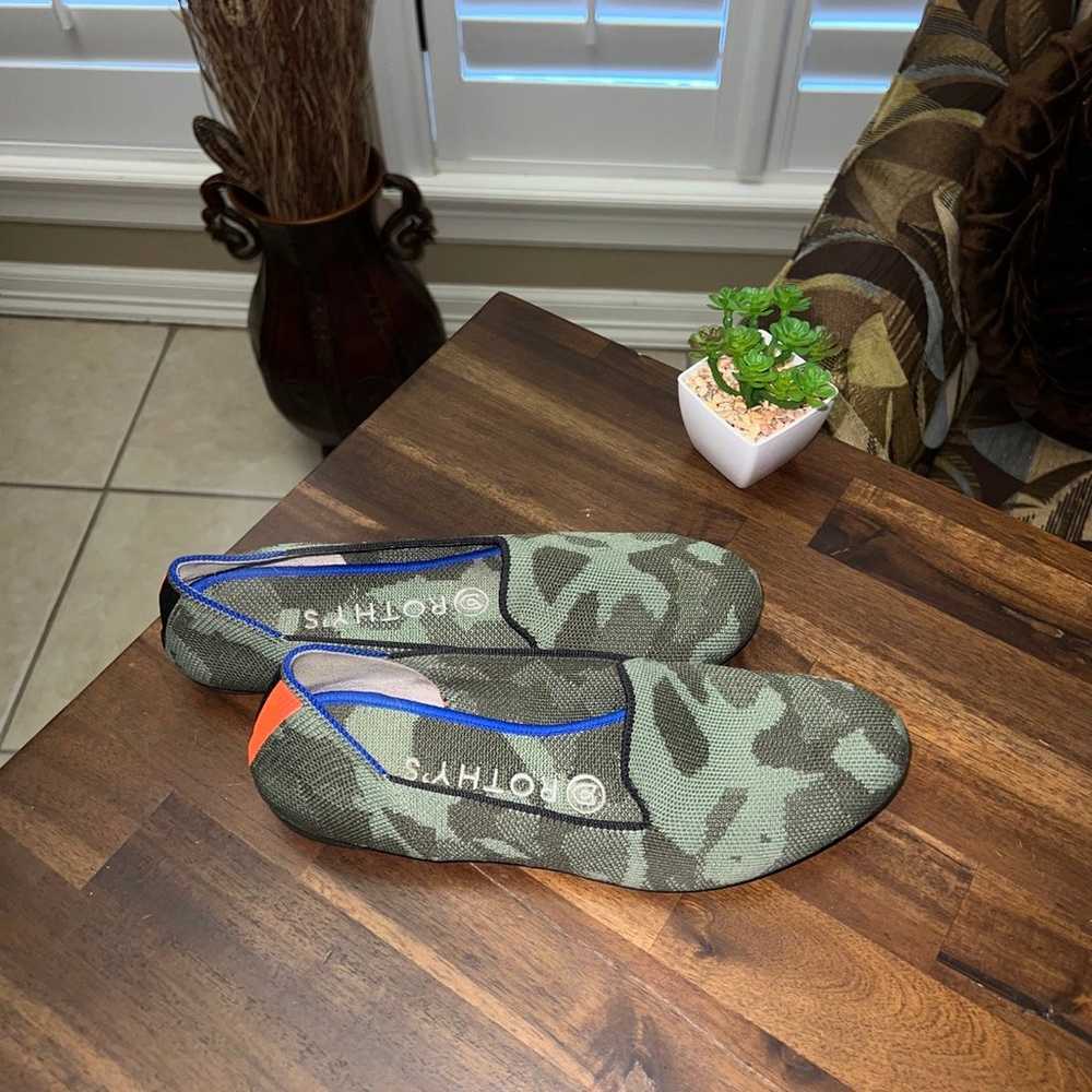 Rothys Woman’s Loafers Camo Olive Size 7.5 - image 3