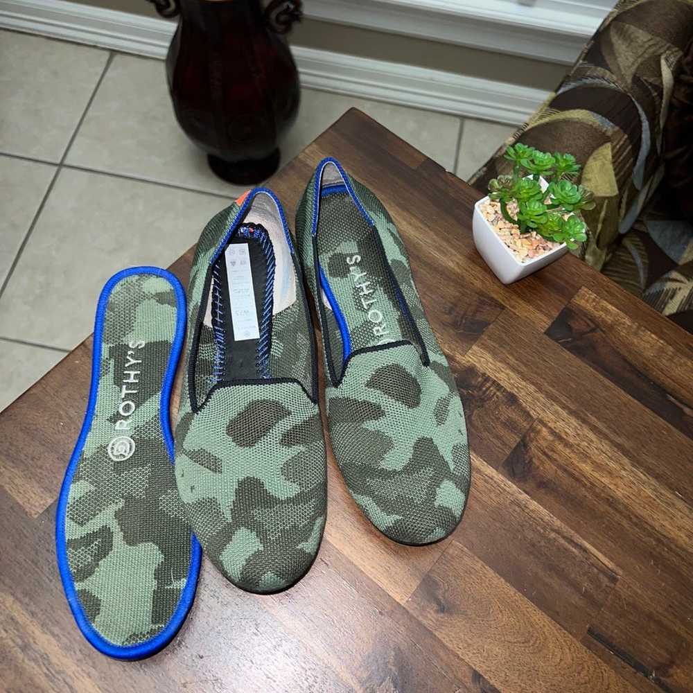 Rothys Woman’s Loafers Camo Olive Size 7.5 - image 5