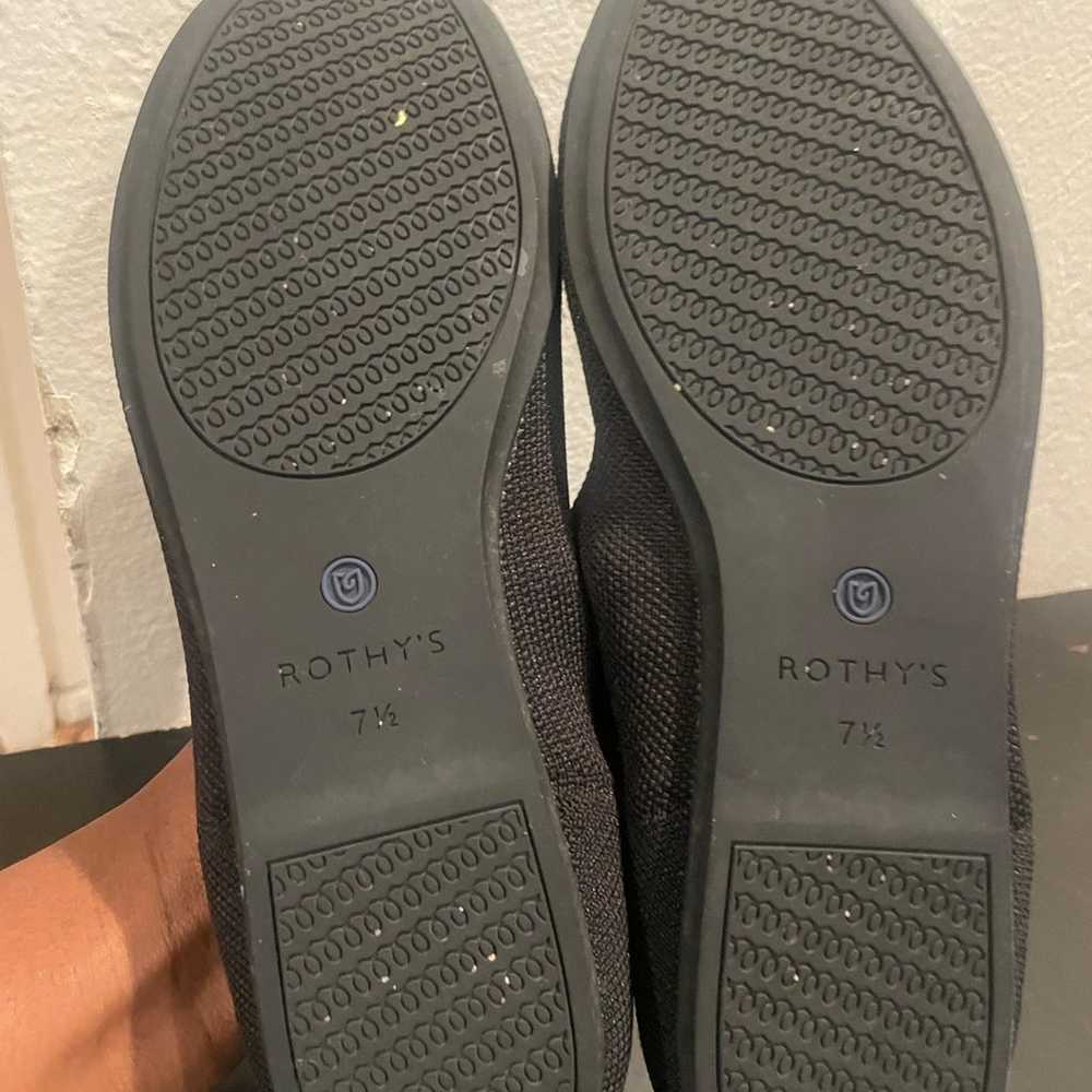 Rothys womens round toe black shoes size 7.5 - image 4