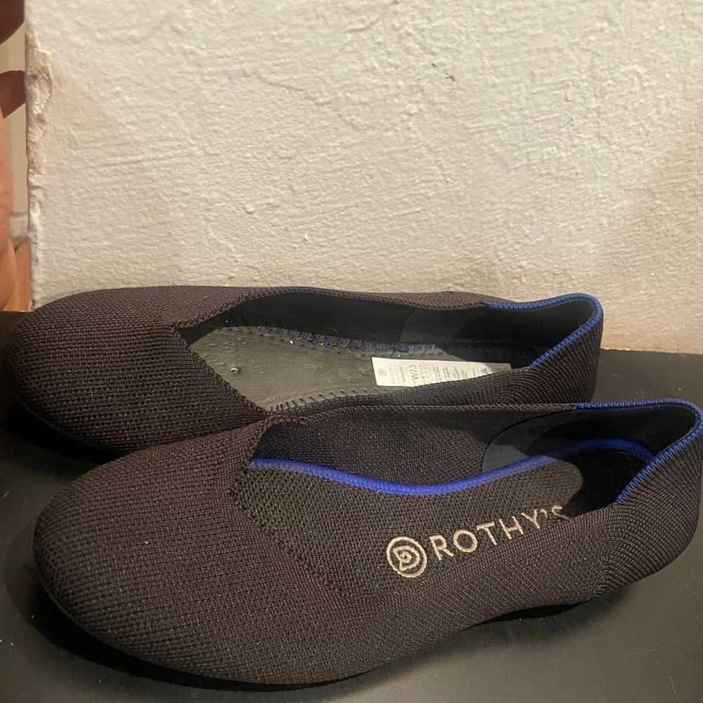 Rothys womens round toe black shoes size 7.5 - image 7