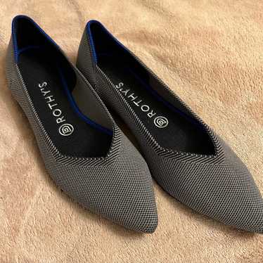 Rothy’s pointed toe gray Flats NWOT - size 9.5 - image 1