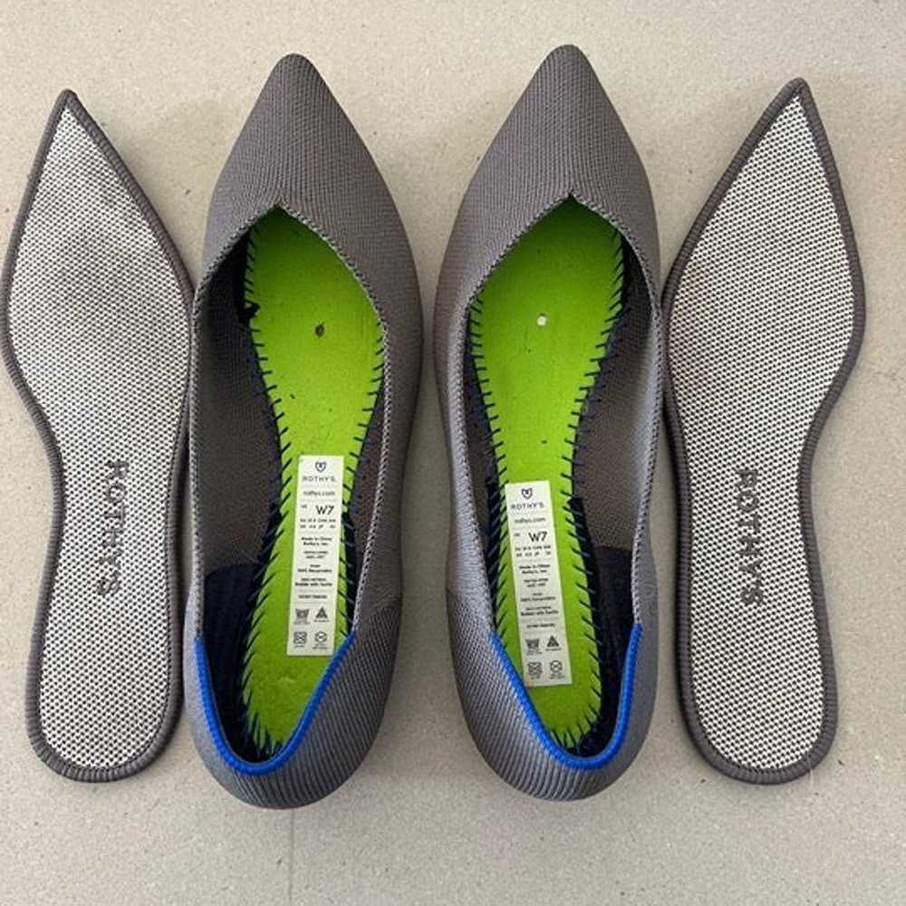 Rothy’s size 7 grey pointy flats - image 1