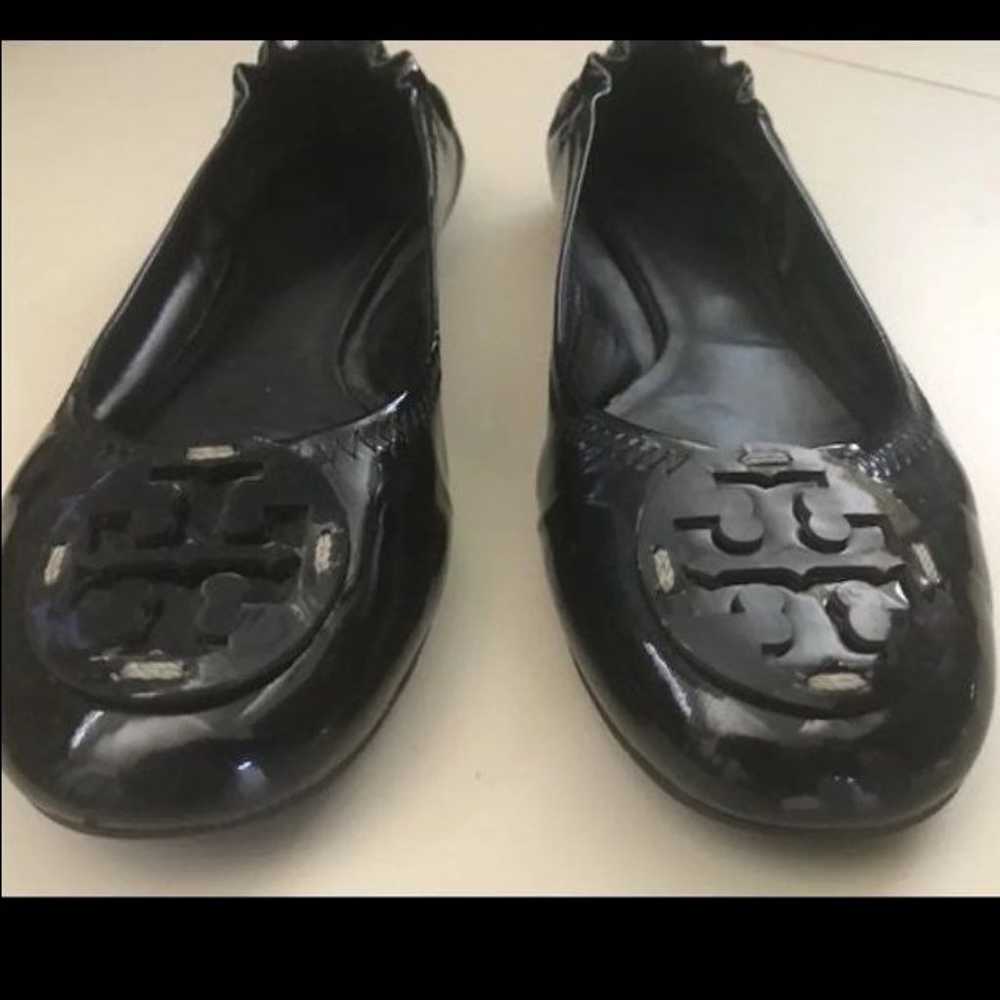 Tory Burch Black Flats Sz 9 - image 1