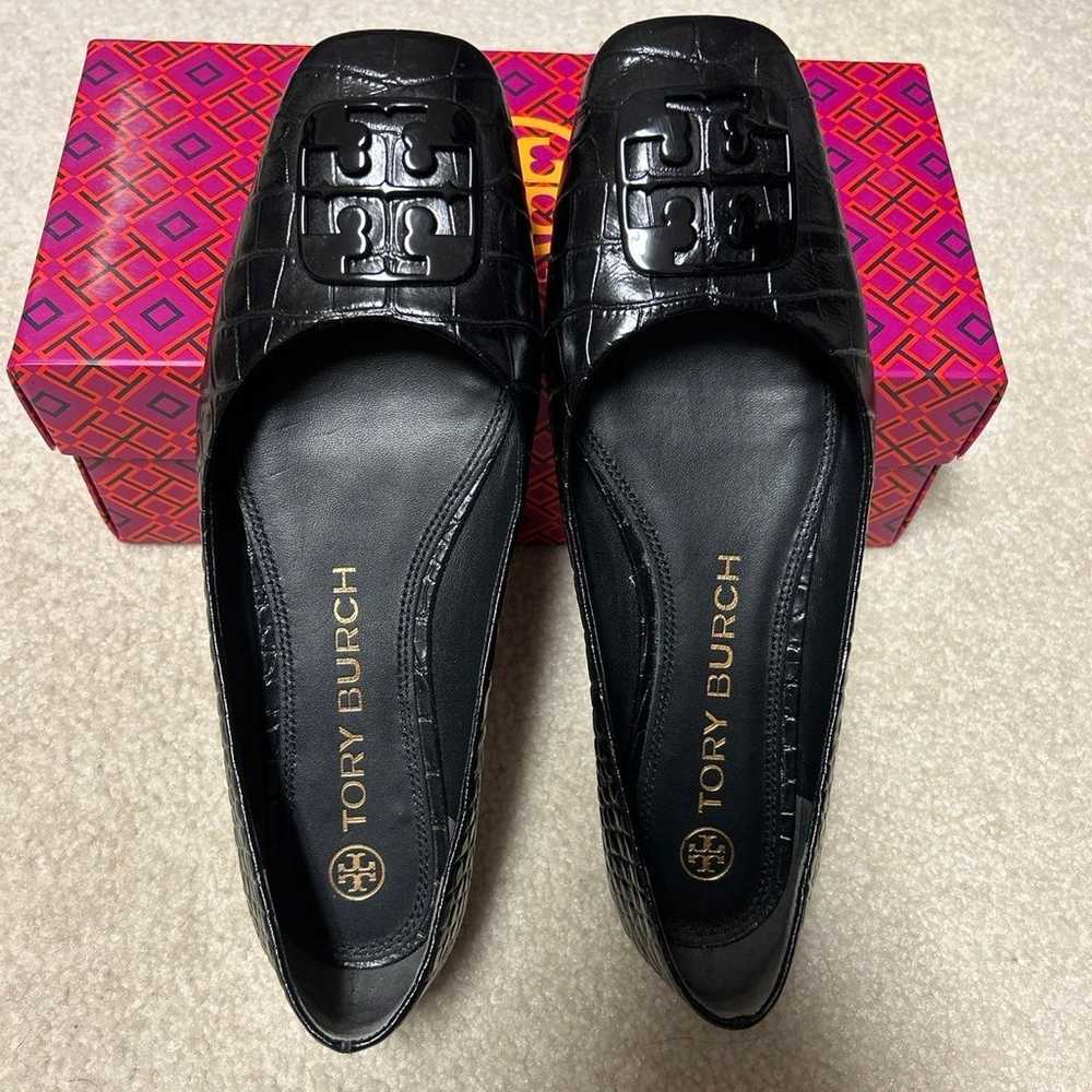 Tory Burch Black Flats size 7.5 - image 1