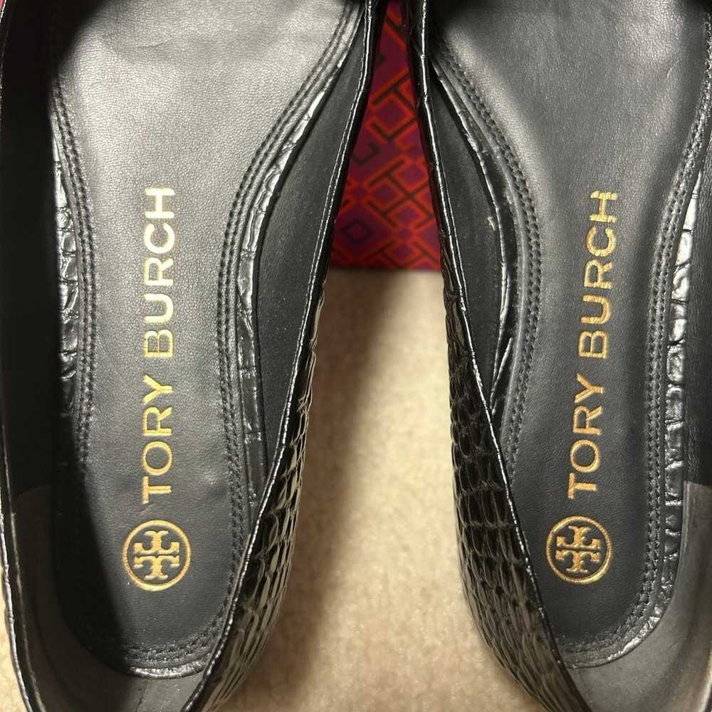 Tory Burch Black Flats size 7.5 - image 2