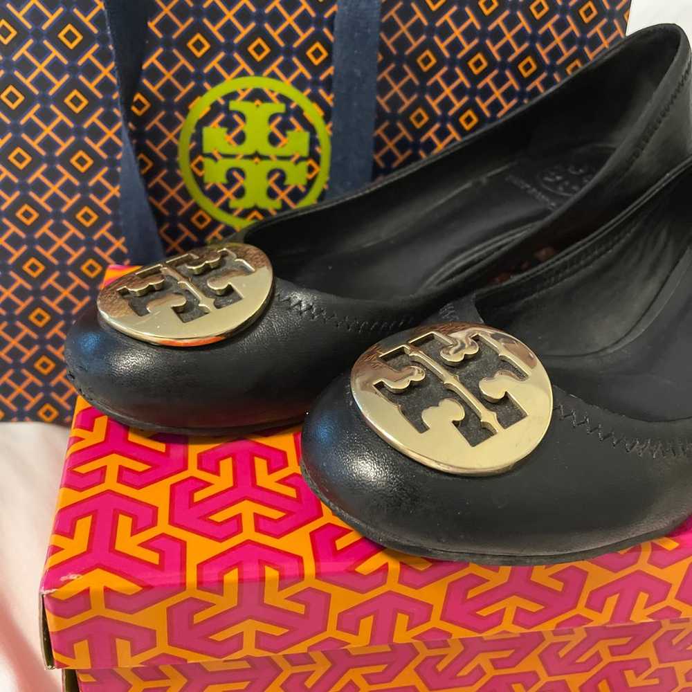 Tory Burch Leather Amy Pump black 6.5 - image 2