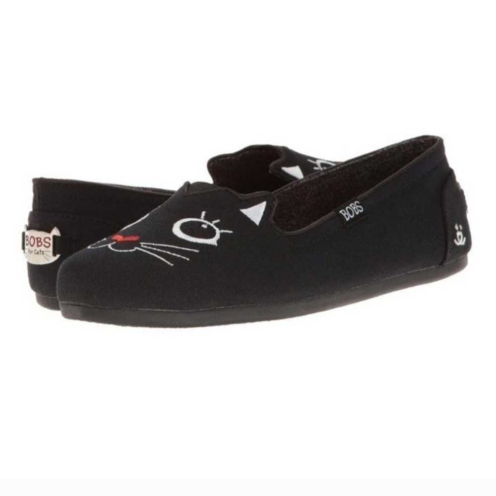 Skechers Bobs for Cats • Black Memory Foam Embroi… - image 1