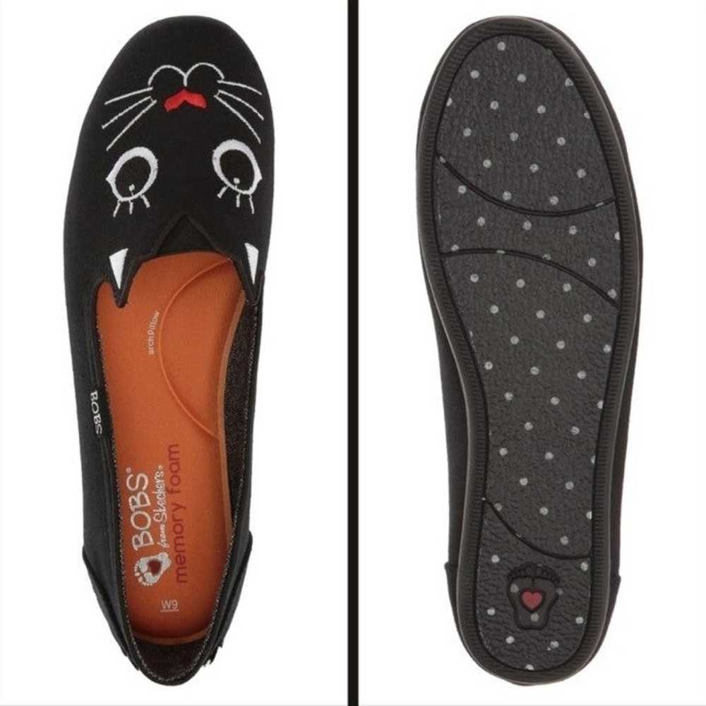 Skechers Bobs for Cats • Black Memory Foam Embroi… - image 2