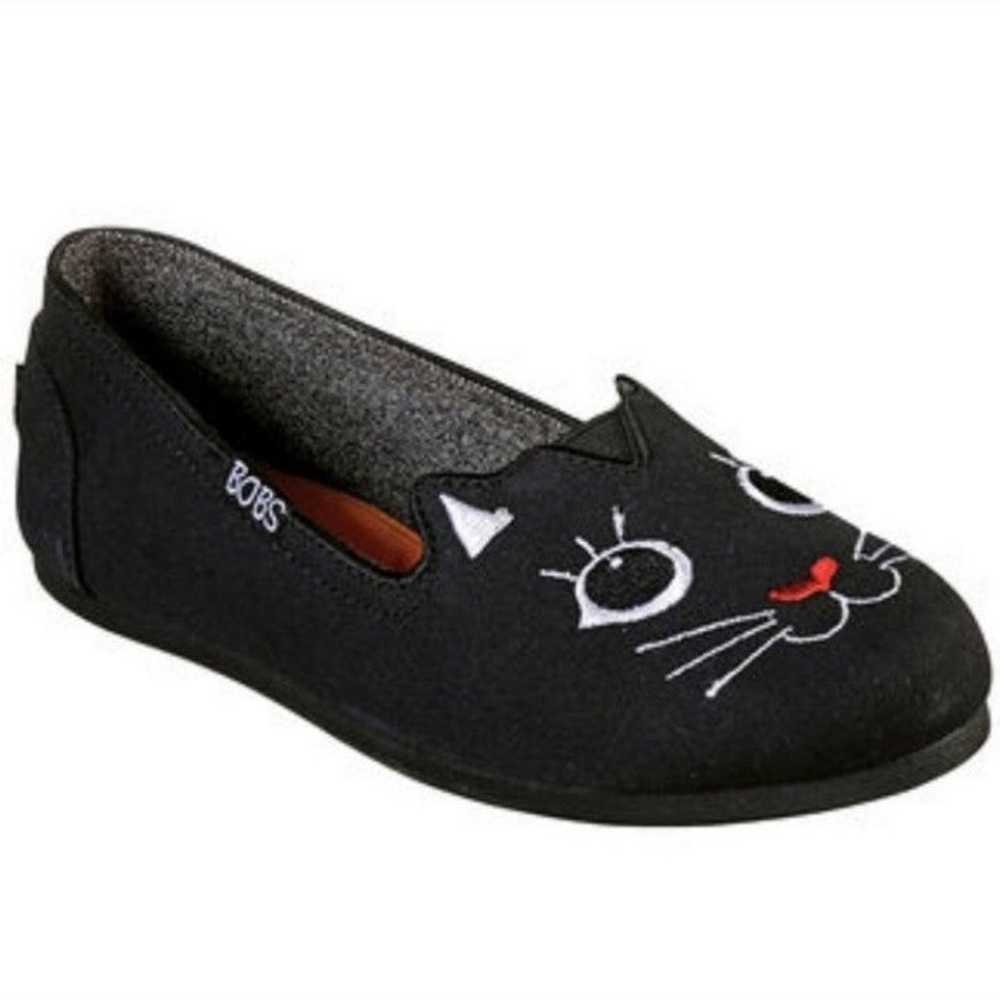 Skechers Bobs for Cats • Black Memory Foam Embroi… - image 3