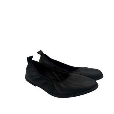 Eileen Fisher Black Naomi Nappa Leather Ballet Fl… - image 1