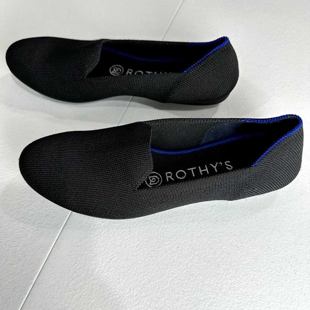 Rothys - The Loafer Size 6 Womens Black Loafers S… - image 4