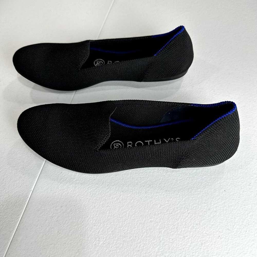 Rothys - The Loafer Size 6 Womens Black Loafers S… - image 6