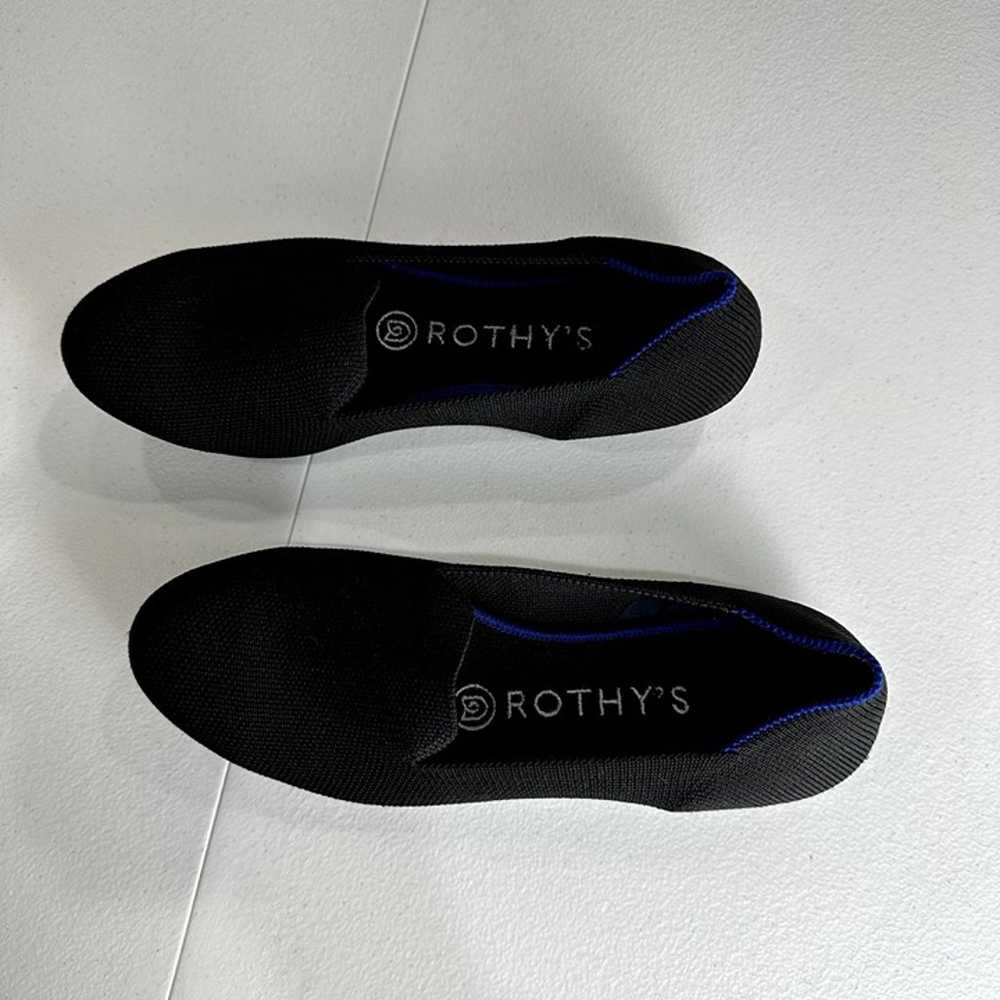 Rothys - The Loafer Size 6 Womens Black Loafers S… - image 7