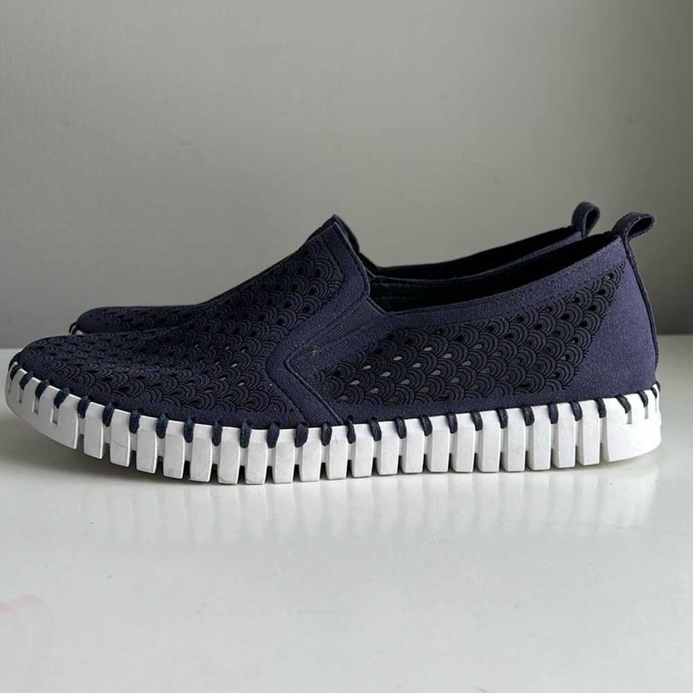 ILSE JACOBSEN HORNBAK Tulip Shoe in Navy Blue & W… - image 5