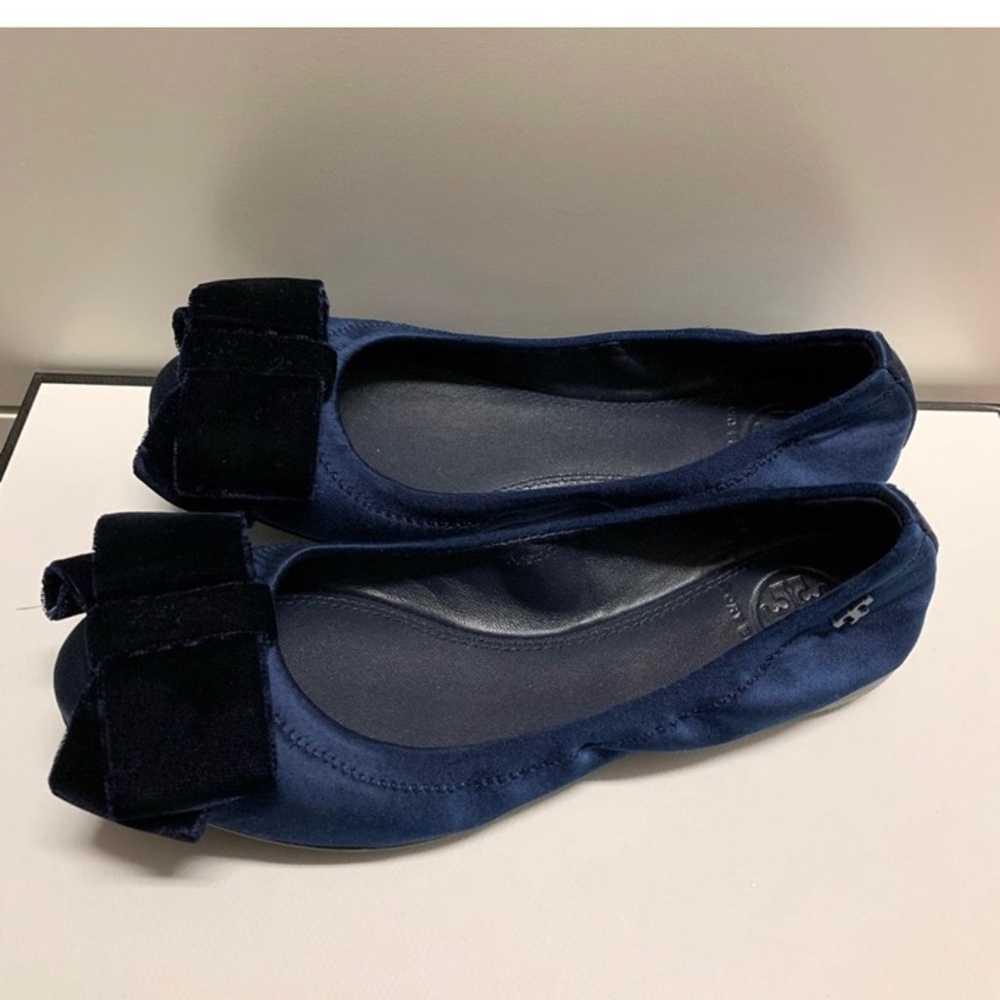 Tory Burch Navy Viola Bow Ballet Flats - image 5