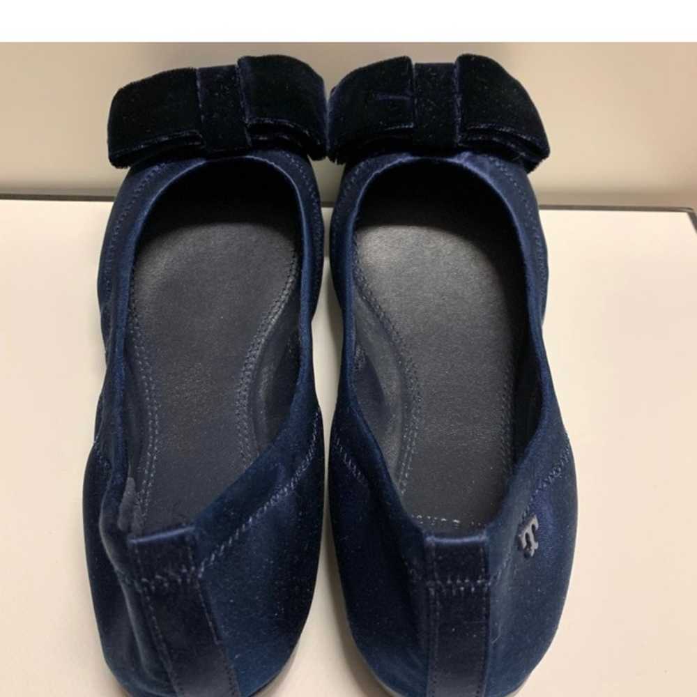 Tory Burch Navy Viola Bow Ballet Flats - image 6