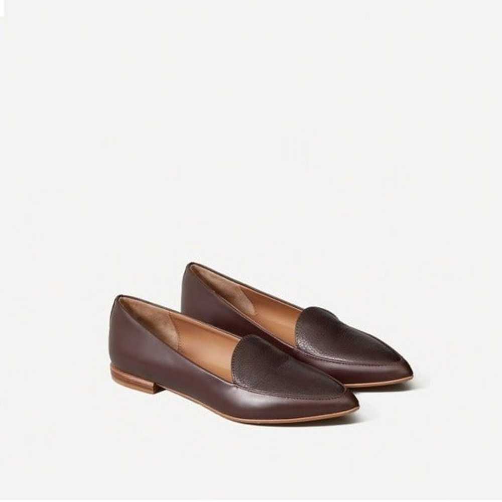 Everlane Modern Point Burgandy Flats - image 1