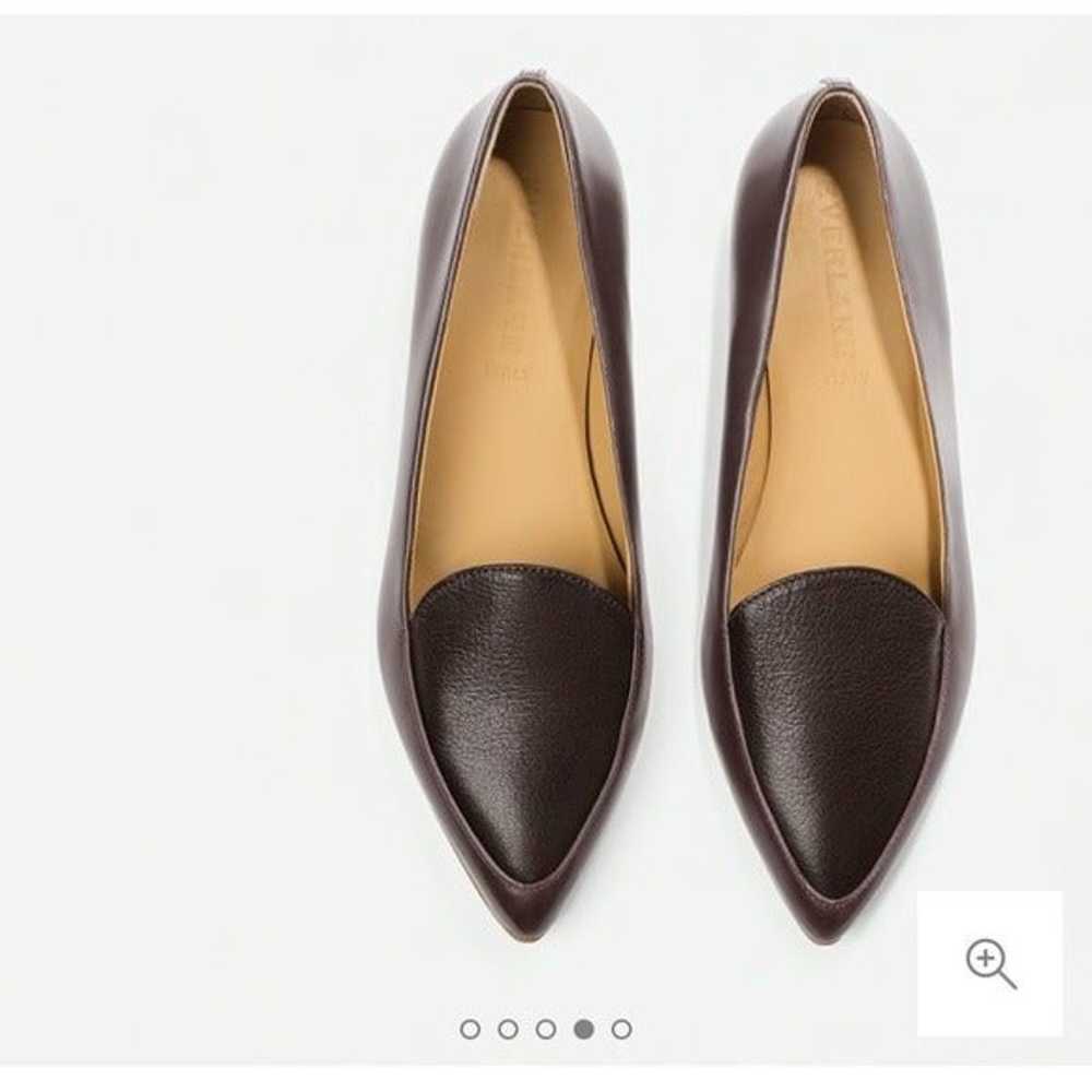 Everlane Modern Point Burgandy Flats - image 2