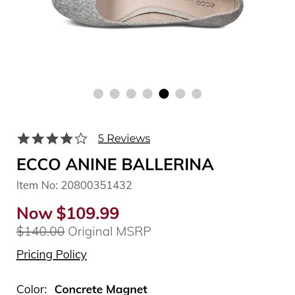 Ecco Anine ballerina sz 37 - image 1