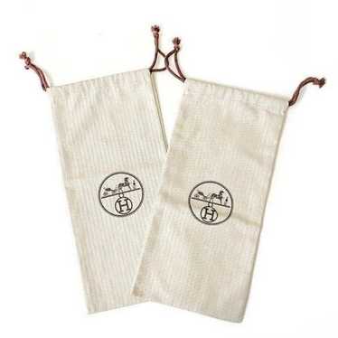 HERMÈS Set of 2 Shoe Dust Bags