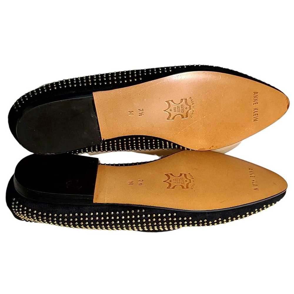 Vtg Anne Klein Italy 80s NOS Flats Loafers Black … - image 10